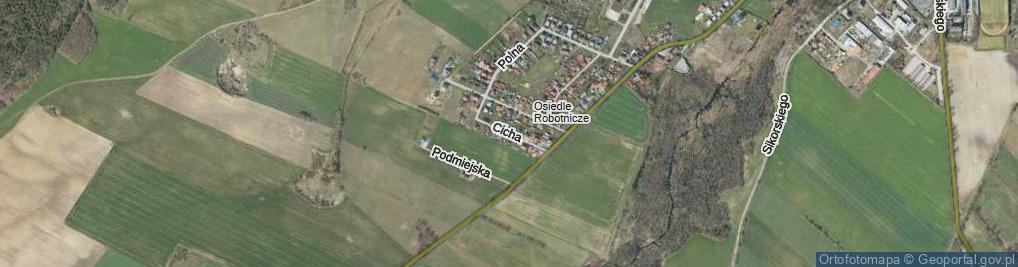 Zdjęcie satelitarne Cicha ul.